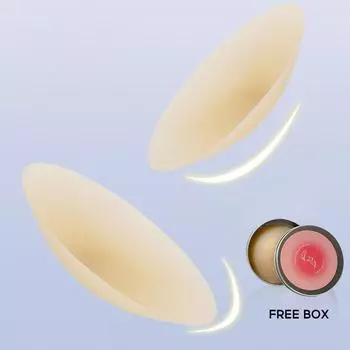 1 пара бесшовных силиконовых накладок на грудь, невидимый самоклеящийся бюстгальтер с открытой спиной, многоразовый липкий бюстгальтер без бретелек one size бежевый