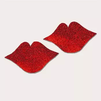 1 пара блесток кожа красные губы соски накладки для женщин многоразовые самоклеящиеся наклейки на грудь соски накладки сексуальные наклейки для тела