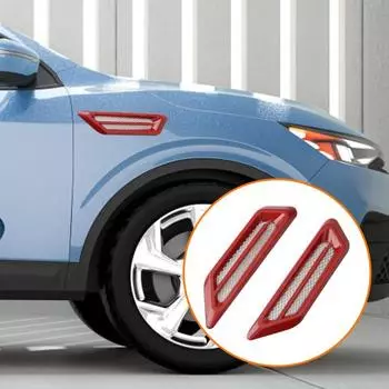 1 пара боковых легких вентиляционных отверстий. Удобная установка для удаления остатков. Самоклеящиеся, не водонепроницаемые. Декоративные. чёрный