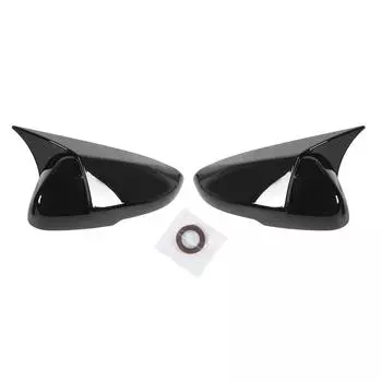 1 пара боковых зеркальных крышек, черные, устойчивые к царапинам, погодоустойчивые, корпусы внешних зеркал заднего вида