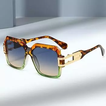 1 пара больших квадратных солнцезащитных очков, дизайн унисекс, идеально подходит для мужчин и женщин, неполяризованный модный аксессуар