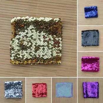 1 пара браслетов с блестящими пайетками для женщин и девочек, эластичный сверкающий браслет-манжеты, реквизит для костюмированной танцевальной вечеринки чёрный