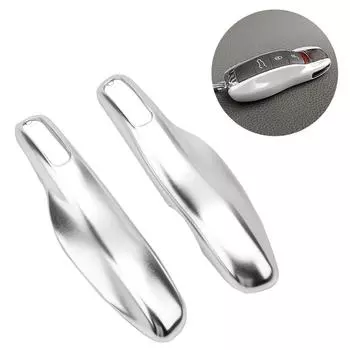 1 пара чехлов для автомобильных ключей, пластиковый чехол для ключей, чехол для Porsche Cayenne Macan 911Boxster Cayman Panamera чёрный