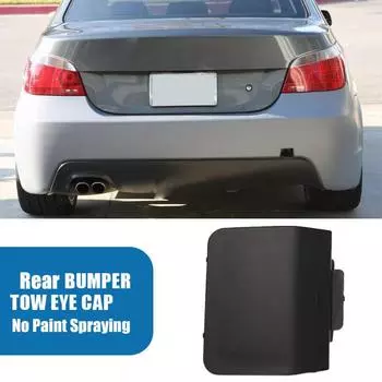 1 пара чехлов для буксировочного крюка заднего бампера автомобиля, подходит для BMW E60 M Sport 2003-2010 51127897217