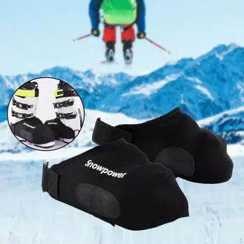 1 пара чехлов для лыжных ботинок, перчаток, неопреновых теплых ботинок, защищает бахилы для ходьбы, зима for EU Size 28 to 36