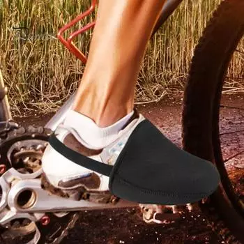 1 пара чехлов для носков велосипедной обуви, зимние термозащитные полуботинки, ветрозащитные чехлы для мужчин и женщин для шоссейного велоспорта, горного велосипеда, защитные чехлы жёлтый/чёрный