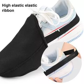 1 пара чехлов для носков велосипедной обуви, зимние термочехлы для полуботинок, ветрозащитные жёлтый/чёрный