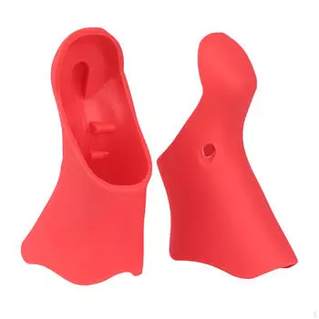 1 пара чехлов для тормозных рычагов для шоссейного велосипеда, защитные чехлы для ручек красный