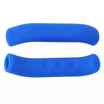 1 пара чехлов для тормозных рычагов велосипеда, силиконовый защитный чехол для тормозных рычагов MTB, высокое качество One Size синий