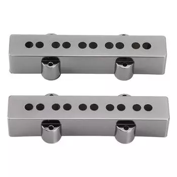 1 пара чехлов для звукоснимателей бас-гитары, 5-струнная электрическая бас-гитара, сменные аксессуары, пластик с хромовым покрытием