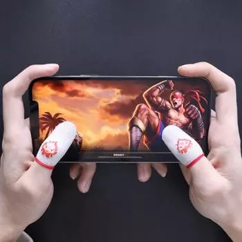 1 пара чехлов на кончики пальцев для мобильной игры PUBG, дышащий чехол для большого пальца, детская кроватка