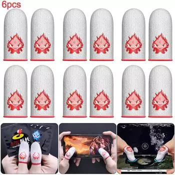 1 пара чехлов на кончики пальцев для мобильной игры PUBG, дышащий чехол для большого пальца, детская кроватка