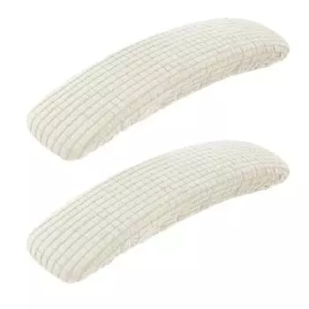 1 пара чехлов на подлокотники для офисных кресел, пылезащитный, эластичный, устойчивый к пятнам, эластичный чехол из спандекса, чехол на подлокотник для компьютерного кресла 1 Pair белый