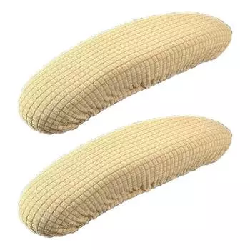 1 пара чехлов на подлокотники офисного кресла, эластичная лента, моющиеся чехлы на подлокотники, съемные эластичные протекторы для подлокотников кресла для дома, офиса, компьютерных кресел