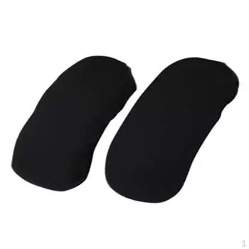 1 пара чехлов на подлокотники стульев, эластичные защитные чехлы на подлокотники чёрный