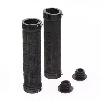 1 пара чехлов на ручки велосипеда, противоскользящие гранулированные клеевые TPR, противоскользящие резиновые чехлы на руль из алюминиевого сплава CHINA