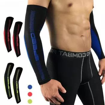 1 пара чехлов на руки, рукава из ледяного шелка, быстросохнущие солнцезащитные рукава, идеально подходят для езды на велосипеде, вождения, бега, футбола, активного отдыха M зелёный