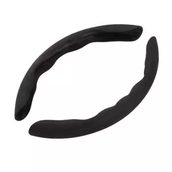 1 пара чехлов на руль, противоскользящий сегментированный универсальный автомобильный чехол на руль, протектор для интерьера 38cm красный