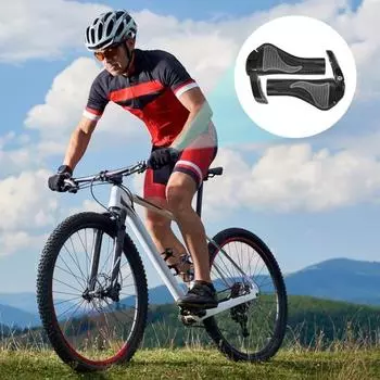 1 пара чехлов на руль велосипеда, нескользящие, амортизирующие, универсальные, 22 мм, для горного шоссе чёрный