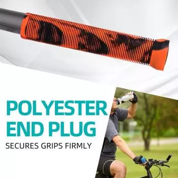 1 пара чехлов на руль велосипеда с заглушками. Удобные амортизирующие противоскользящие резиновые велосипедные ручки. Правые/левые ручки руля для шоссейного велосипеда MTB. черный белый