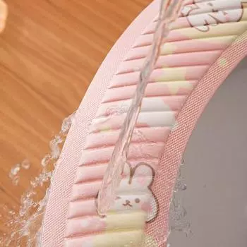 1 пара чехлов на сиденье для унитаза, клейкая наклейка с принтом медведя и цветка подсолнуха, водонепроницаемая ручка из этиленвинилацетата, четыре сезона, универсальная наклейка на унитаз для ванной комнаты, наклейка C