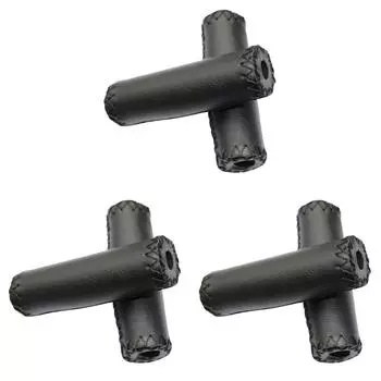 1 пара чехлов на велосипедный руль из искусственной кожи, ручки для велосипеда MTB (черный)