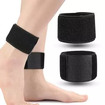 1 пара черных фиксирующих ремней для защиты лодыжки, регулируемых эластичных, предотвращающих травмы, защитное снаряжение, инструменты