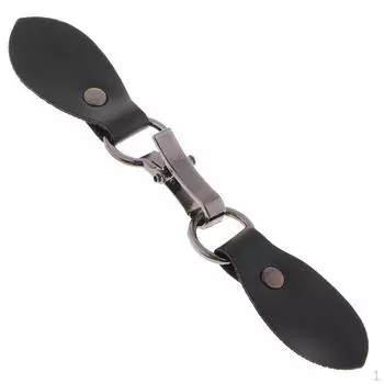 1 пара черных пуговиц с рогами из искусственной кожи, пришитая пряжка для спортивной сумки «сделай сам»