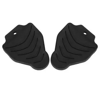 1 пара черных велосипедных педалей, шипы, защитный чехол, совместимый с Look Delta