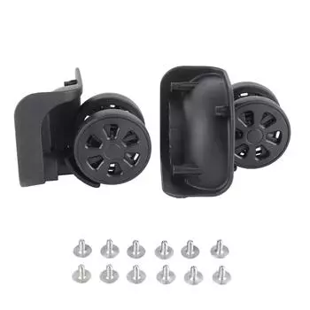 1 пара черный чемодан на колесиках с поворотным универсальным колесом из нейлона для ремонта и замены