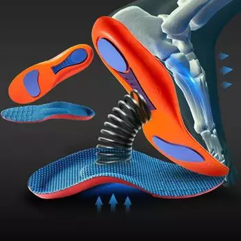 1 пара чистых спортивных стелек EVA Creative Shoes Sole Shock Удобные ортопедические дышащие подушечки для ног Впитывающие дезодоранты 35-36