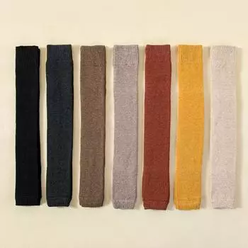 1 пара чулок для защиты коленей, защитные носки без стопы, длинные кальсоны, сохраняющие тепло, однотонные