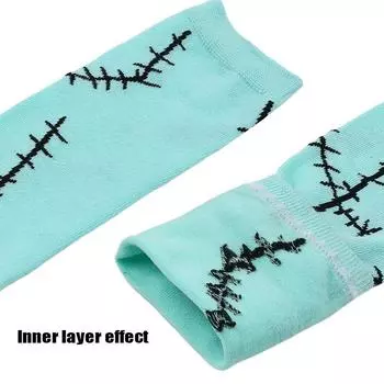 1 пара чулок до бедра, варежки, перчатки на руку для женщин и девочек, длинные носки выше колена, аксессуары для одежды на Хэллоуин