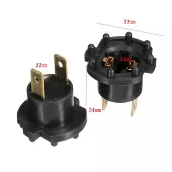 1 пара цоколей для автомобильных ламп Mazda 3 5 323, цоколи для лампочек фар Mazda 2 De 3 323 Bk Bj, патрон для фар H7, держатель для лампочек чёрный