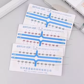 1 пара цветных временных украшений для зубов с металлической проволокой, металлическими скобками и ортодонтической лигатурой, украшения для зубов 2