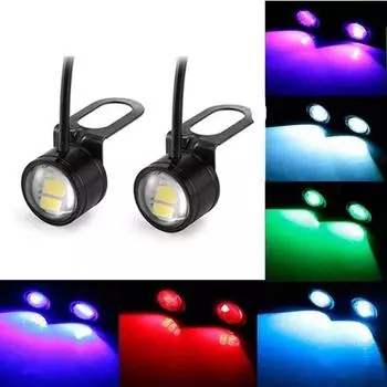 1 пара DC12V мотор стробоскоп светодиодный мигающий фонарь Eagle Eye с кронштейнами дневные ходовые огни для мотоцикла прожектор