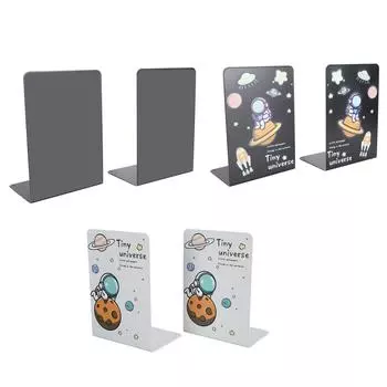 1 пара держателей для книг, металлические, прочные, нескользящие, сверхпрочные, для книг, журналов, папок, каталогов White Universe