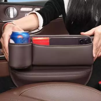 1 пара держателей для стаканов с наполнителем для автомобильного сиденья, большая емкость, водонепроницаемый, устойчивый к царапинам, простой в установке, автомобильный мешок, ящик для хранения сиденья с держателем для бутылок красный