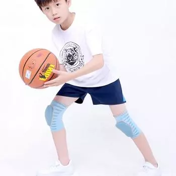 1 пара детских наколенников, противоскользящие губчатые наколенники, мягкий дышащий эластичный наколенник для танцоров, девочек и мальчиков, спортивные танцы S