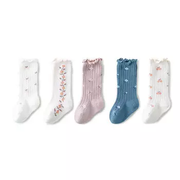 1 пара детских носков, повседневные мягкие чулки для девочек и мальчиков, дышащие носки из чесаного хлопка, весна-осень, для малышей, средние носки L розовый