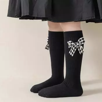 1 пара детских носков принцессы для девочек, милые кружевные носки с бантом и оборками для детей, весенне-осенние мягкие хлопковые детские школьные носки 33cm
