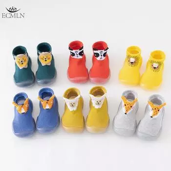 1 пара детских туфель для мальчиков и девочек, мягкие дышащие носки-тапочки для новорожденных 6-18 месяцев, обувь до середины икры для малышей S(for 6-12 months) красный