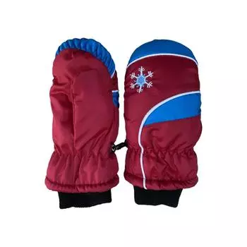 1 пара детских варежек, зимние водонепроницаемые перчатки унисекс для холодной погоды, аксессуары для катания на лыжах, утолщенный дизайн для активного отдыха синий