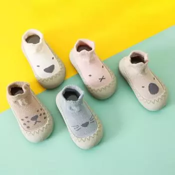 1 пара детской обуви для малышей, нескользящая легкая и гибкая обувь с плоской подошвой для малышей, детская обувь для первых ходунков 23 бежевый