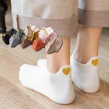 1 пара дизайнерских милых женских носков длиной до щиколотки из чистого хлопка с изображением счастливых маргариток, забавные женские носки, кавайные женские носки для девочек