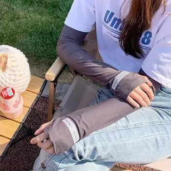 1 пара длинных перчаток с защитой от солнца и ультрафиолета, защита рук, нарукавники с солнцезащитным кремом, свободные дышащие нарукавники для улицы