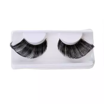 1 пара длинных преувеличенных крылатых накладных ресниц для костюмированной вечеринки на Хэллоуин чёрный