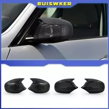 1 пара для BMW E87 E81 E82 E90 E91 E92 E93, боковая отделка заднего вида, ABS, карбоновое волокно, крышка зеркала заднего вида для автомобиля