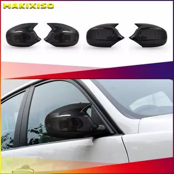 1 пара для BMW E87 E81 E82 E90 E91 E92 E93, боковая отделка заднего вида, ABS, углеродное волокно, стильное автомобильное зеркало заднего вида Black-Right