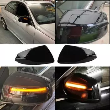 1 пара для Mercedes W204 S204 W639 A2048200821 Светодиодный повторитель поворота в корпусе наружного зеркала